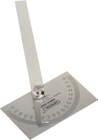 img 2 attached to Accurate Angle Measurement Made Easy with General Tools Square Metal Protractor