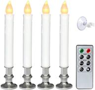 wondise flameless window candles with remote and timer logo