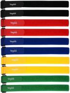 🔒 varylala 10 pcs hook and loop straps: secure and versatile fasteners for stabilizing, in vibrant assorted colors (multi-color, 21''x1'') logo