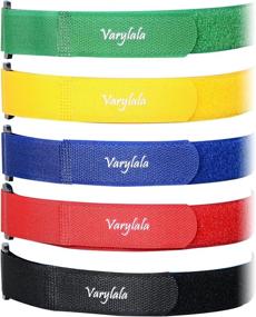 img 3 attached to 🔒 Varylala 10 Pcs Hook and Loop Straps: Secure and Versatile Fasteners for Stabilizing, in Vibrant Assorted Colors (Multi-color, 21''x1'')