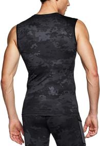 img 3 attached to TSLA Sleeveless Compression Athletic Training Men's Clothing and Active