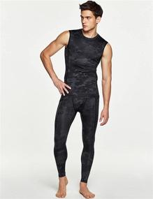 img 2 attached to TSLA Sleeveless Compression Athletic Training Men's Clothing and Active