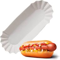 🌭 cominhkpr31108 hot dog tray 50ct: convenient solution for serving hot dogs in bulk logo