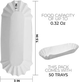 img 3 attached to 🌭 COMINHKPR31108 Hot Dog Tray 50Ct: Convenient Solution for Serving Hot Dogs in Bulk