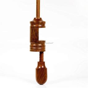 img 1 attached to Nagina International's Rosewood X-Large Yarn Swift Umbrella Table Top Yarn Winder - Hand Operated Ball Winder Holder for Efficient and Easy Swift Winding of Yarns, Laces, and Fiber - Ideal Knitting Tool