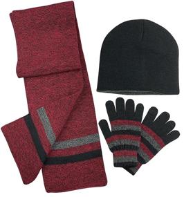 img 1 attached to 🧥 Reversible Touchscreen Boys' Accessories by NIce Caps: Ultimate Cold Weather Companion