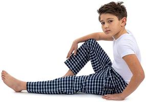 img 1 attached to Brix Boys Pajama Lounge Pants: Stylish Boys' Clothing and Comfortable Sleepwear & Robes