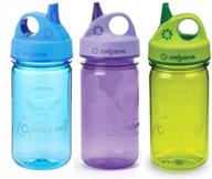 🚰 nalgene kids grip-n-gulp 12oz water bottles - bundle pack of 3 logo