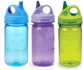 img 1 attached to 🚰 Nalgene Kids Grip-n-Gulp 12oz Water Bottles - Bundle Pack of 3