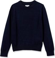 👕 boys' clothing: amazon essentials uniform crew neck sweaters for optimal style logo