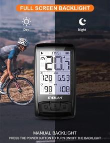 img 2 attached to 🚲 MEILAN Blade Wireless Bike Computer: Backlit, Speed/Cadence Sensor, Bluetooth, ANT+, 80-hr Battery Life, 2.5in Screen, Waterproof M4 - Perfect for Road Biking