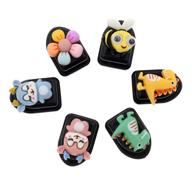 🚗 ayecehi 6 cute cartoon car sticker hooks - convenient organizer for trash bags, charging cables, keys, wallets, and more! logo