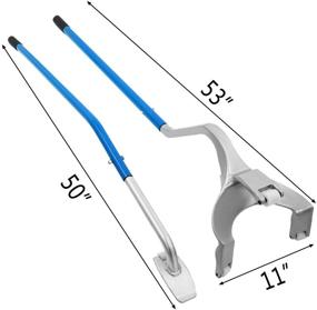 img 3 attached to 🔧 Монтажно-демонтажный инструмент Mophorn 17,5" - 24" пневматических шин с приспособлением для ломки стальных бортов и дополнительным крепежом - бескамерный ручной инструмент для замены шин на грузовиках при ремонте автомобилей (синий)