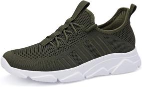 img 3 attached to 👟 SCICNCN Women's Non Slip Lightweight Breathable Walking Shoes: Mesh Athletic Sneakers for Gym, Jogging, and Casual Running.