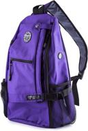 megalovemart vegan leather crossbody backpack for travel and hiking logo