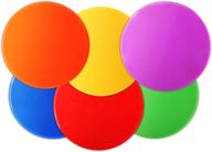 enhance training & teaching with kuyou colorful spot markers - set 🎨 of 12 anti-slip rubber 9 inch carpet markers for soccer, football, basketball & more логотип