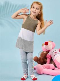 img 2 attached to 👚 Breezy & Stylish: Sleeveless Halter Summer Shirts in Burgundy - Girls' Clothing