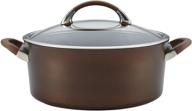 🍳 circulon symmetry hard anodized nonstick casserole dish - 7 quart, chocolate: premium dutch oven with lid for effortless cooking logo
