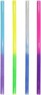 🌈 24-pack color changing reusable plastic straws, multicolor, eco-friendly, bpa free - made in usa logo