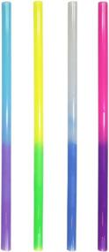 img 4 attached to 🌈 24-Pack Color Changing Reusable Plastic Straws, Multicolor, Eco-Friendly, BPA Free - Made in USA