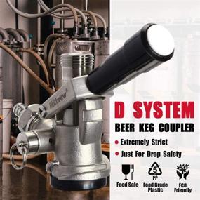 img 2 attached to MRbrew All 304 Stainless Steel Keg Coupler: D System Beer Tap for 5/16'' Hose