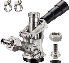 img 4 attached to MRbrew All 304 Stainless Steel Keg Coupler: D System Beer Tap for 5/16'' Hose