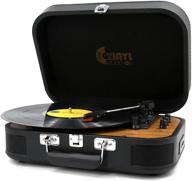 usb bluetooth record player with stereo speakers logo