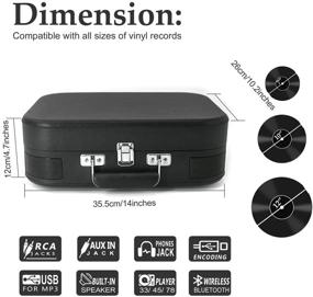 img 3 attached to USB Bluetooth Record Player With Stereo Speakers