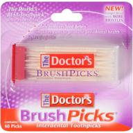 🦷 зубочистки межзубные the doctor's brushpicks: 60 штук для экспертного ухода за полостью рта. логотип