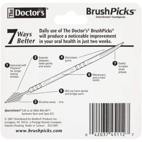 img 2 attached to 🦷 Зубочистки межзубные The Doctor's BrushPicks: 60 штук для экспертного ухода за полостью рта.
