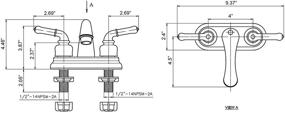 img 1 attached to 🚰 Builders Shoppe 2001CP Non-Metallic Centerset Faucet