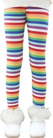 img 4 attached to 🎅 Allesgut Girls' Christmas Fleece Leggings - Tights for Trendy Clothing in Leggings