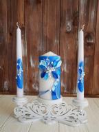 💙 enhance your wedding with magik life unity candle set - elegant wedding accessories for reception and ceremony - premium candle sets - stylish decorative pillars in blue logo