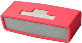 img 4 attached to Oriolus Silicone Case For Bose Soundlink Mini 2 Mini Wireless Bluetooth Speaker (Red)