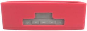 img 3 attached to Oriolus Silicone Case For Bose Soundlink Mini 2 Mini Wireless Bluetooth Speaker (Red)