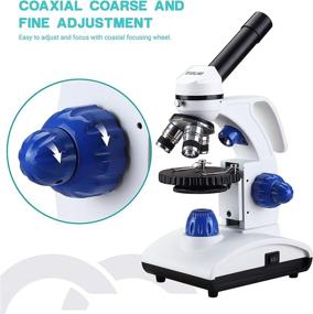 img 1 attached to 🔬 ESSLNB 1000X Student Microscope for Kids: LED Biological Light Microscope with Slides, Phone Adapter, and All-Metal Optical Glass Lenses