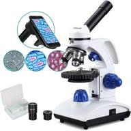 🔬 esslnb 1000x student microscope for kids: led biological light microscope with slides, phone adapter, and all-metal optical glass lenses logo
