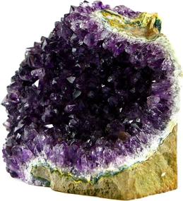 img 1 attached to 💎 Uruguay Natural Amethyst Quartz Crystal Cluster - 1/2lb to 1lb by Crystal Allies