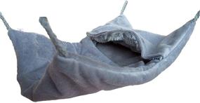 img 2 attached to Cozy Small Animal Hammock for Ferrets, Rats, Sugar Gliders, Squirrels - PAWSINSIDE Hanging Sleeping Bag