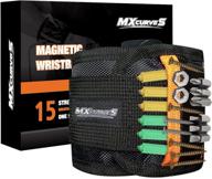 🔧 magnetic wristband with 15 powerful magnets - ideal gift for handyman, diy enthusiasts, men - perfect tool for holding screws, nails, drill bits - great christmas or birthday present for father, dad, husband, boyfriend logo