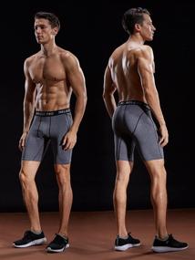 img 1 attached to 🩳 Neleus Men's 3 Pack Compression Shorts - Optimal SEO