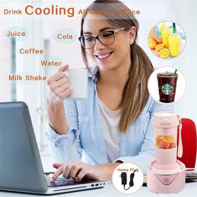 img 1 attached to JOYHANDS Personal Portable Smoothies Аккумуляторная электрическая