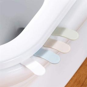 img 3 attached to 🚽 Hygienic Toilet Seat Lifter Set - 4 Pcs Fashionable Handle Covers for Touch-Free Comfort & Cleanliness