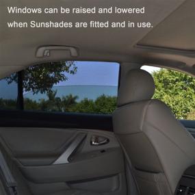 img 1 attached to 🌞 TFY Универсальный автомобильный боковой солнцезащитный экран - Ультимативная защита от солнца для детей - Двухслойный дизайн - Подходит для большинства автомобильных окон - 2 штуки (Регулярное окно контурное)