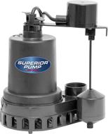 🌊 superior pump 92572 0.5 hp thermoplastic submersible sump pump - vertical float switch logo