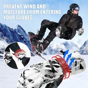 img 1 attached to 🧤 Ultimate Winter Gear: Atercel Waterproof Touchscreen Ski Gloves for Men and Women - Stay Warm and Connected in the Snow!