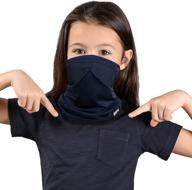 👶 reusable kids face mask | washable cloth neck gaiter for kids | bandana face masks | balaclava face cover scarf | shield logo