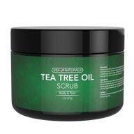 🌿 tea tree oil foot & body scrub treatment: exfoliating scrub with essential oils for smooth, callus-free skin, athlete's foot relief, acne prevention, and jock itch treatment logo