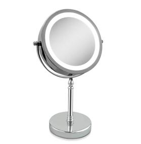 img 4 attached to 🔍 Elimko LED Lighted Magnifying Mirror 10x, Double Sided Tabletop Makeup Mirror with 360-Degree Rotation for 1X or 10X Magnification