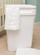 🗑️ durable and convenient flip top cloth diaper pail or trash can – easy to clean plastic solution logo